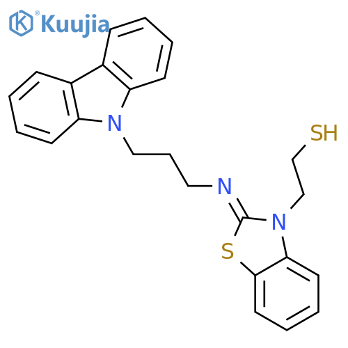 3(2H)-Benzothiazoleethanethiol, 2-[[3-(9H-carbazol-9-yl)propyl]imino]- structure