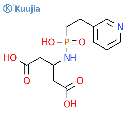 Pentanedioic acid, 3-[[hydroxy[2-(3-pyridinyl)ethyl]phosphinyl]amino]- structure