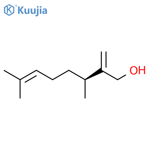 6-Octen-1-ol, 3,7-dimethyl-2-methylene-, (3S)- structure