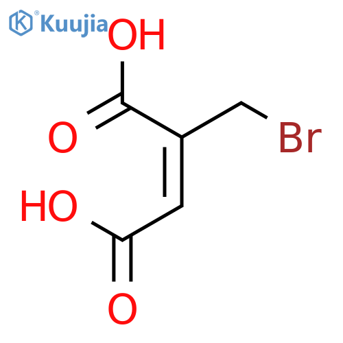 2-Butenedioic acid, 2-(bromomethyl)-, (2E)- structure
