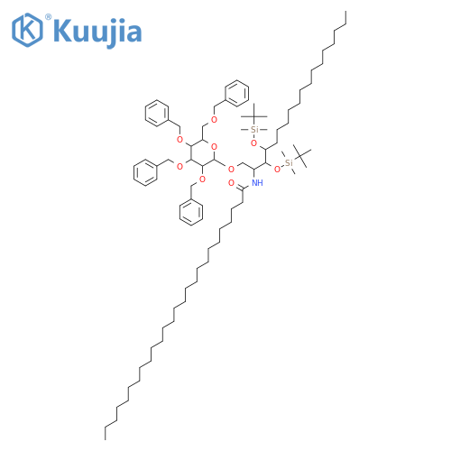 1-(2,3,4,6-Tetrakis-O-benzyl)-2,3-bis(tert-butyldimethylsilyloxy) KRN7000 structure