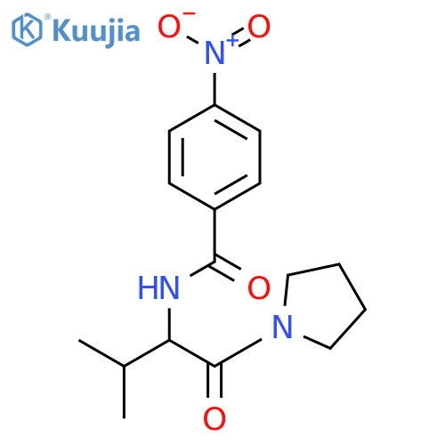 Benzamide, N-[2-methyl-1-(1-pyrrolidinylcarbonyl)propyl]-4-nitro- structure