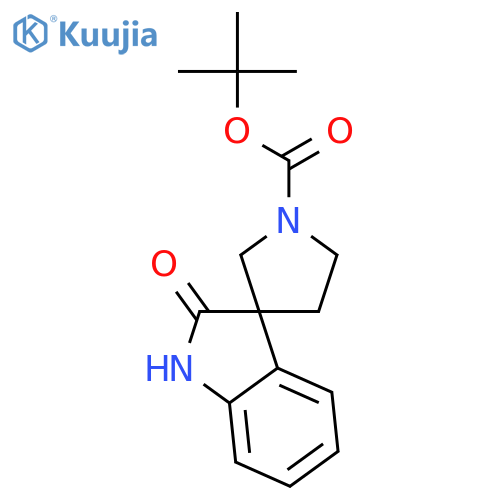 Tert-Butyl 2-oxospiro[indoline-3,3'-pyrrolidine]-1'-carboxylate structure