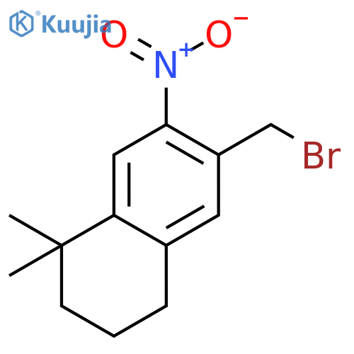Naphthalene, 6-(bromomethyl)-1,2,3,4-tetrahydro-1,1-dimethyl-7-nitro- structure