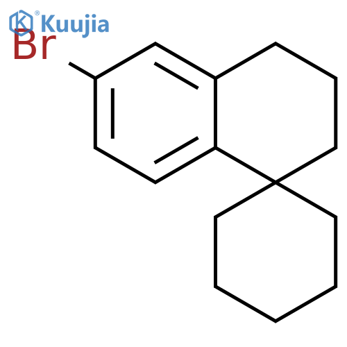 Spiro[cyclohexane-1,1'(2'H)-naphthalene], 6'-bromo-3',4'-dihydro- structure