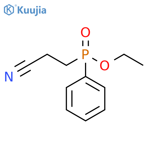 Phosphinic acid, (2-cyanoethyl)phenyl-, ethyl ester structure