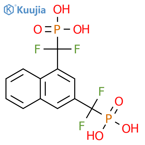 Phosphonic acid, [1,3-naphthalenediylbis(difluoromethylene)]bis- structure