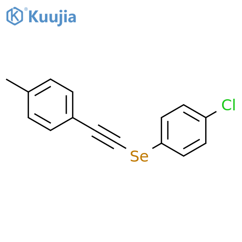 Benzene, 1-chloro-4-[[(4-methylphenyl)ethynyl]seleno]- structure