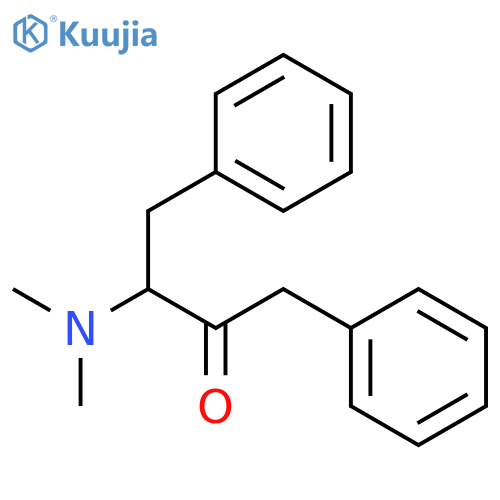 2-Butanone, 3-(dimethylamino)-1,4-diphenyl- structure