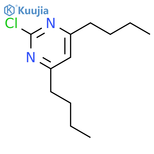 Pyrimidine, 4,6-dibutyl-2-chloro- structure