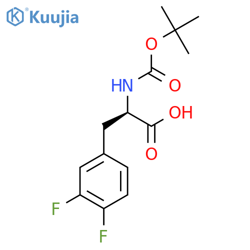 Boc-D-Phe(3,4-DiF)-OH structure