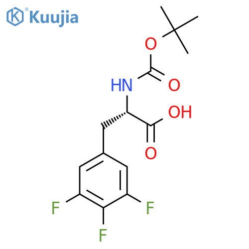 Boc-3,4,5-trifluoro-L-phenylalanine structure