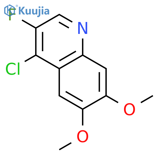 4-chloro-3-fluoro-6,7-dimethoxyquinoline structure