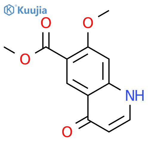 Methyl 7-Methoxy-4-oxo-1,4-dihydroquinoline-6-carboxylate structure