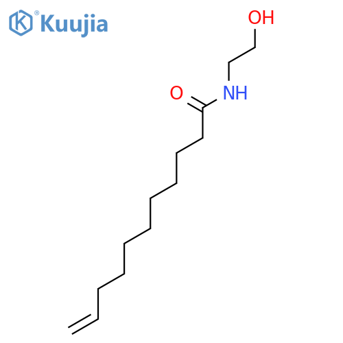 10-Undecenamide, N-(2-hydroxyethyl)- structure