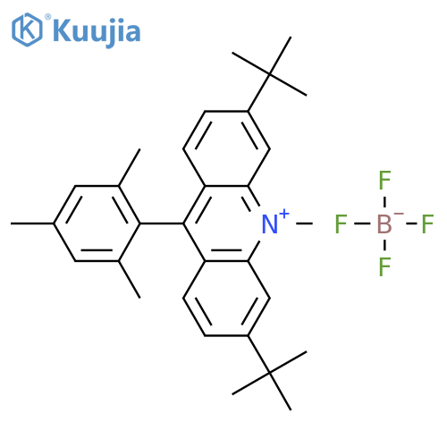 3,6-di-tert-butyl-9-mesityl-10-methylacridin-10-ium tetrafluoroborate structure