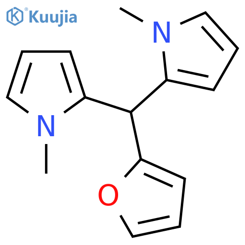 1H-Pyrrole, 2,2'-(2-furanylmethylene)bis[1-methyl- structure