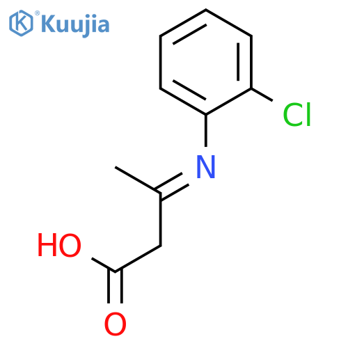 Butanoic acid, 3-[(2-chlorophenyl)imino]- structure