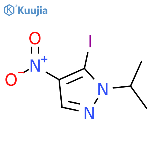 5-iodo-1-isopropyl-4-nitro-1H-pyrazole structure