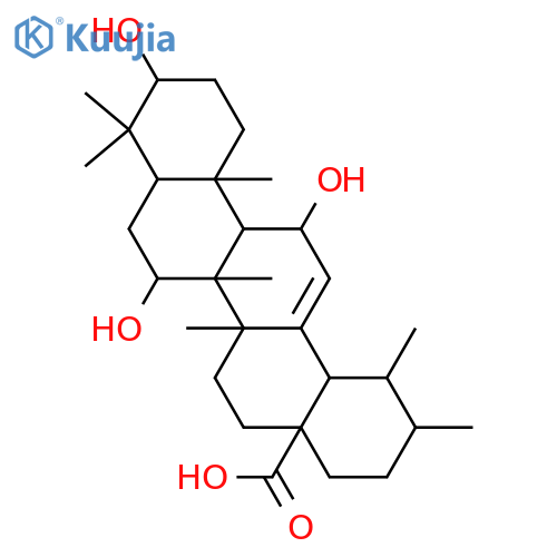 3,7,11-Trihydroxy-12-ursen-28-oic acid; (3β,7α,11β)-form structure