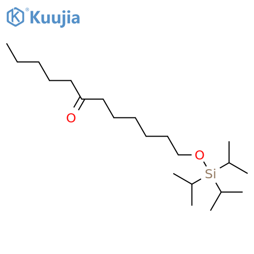 6-Dodecanone, 12-[[tris(1-methylethyl)silyl]oxy]- structure