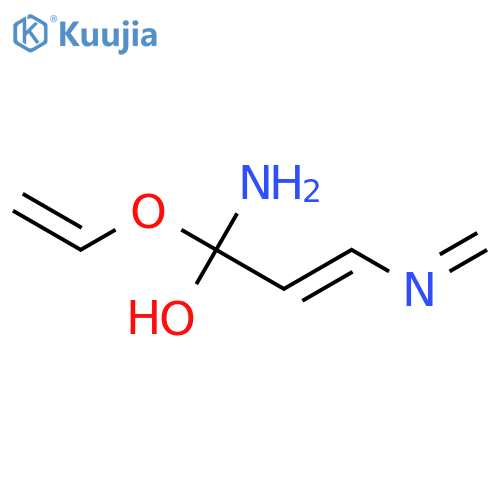 2-Propen-1-ol, 1-amino-1-(ethenyloxy)-3-(methyleneamino)-, (E)- structure
