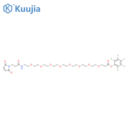 Maleimide-NH-PEG8-CH2CH2COOPFP Ester structure