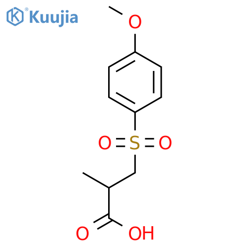 3-(4-Methoxybenzenesulfonyl)-2-methylpropanoic Acid structure