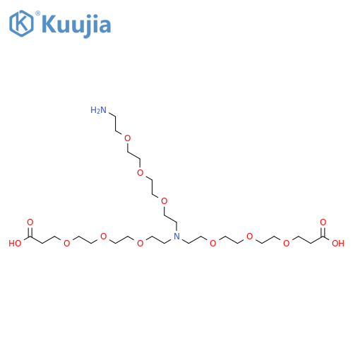 N-(Amino-PEG3)-N-bis(PEG3-acid) HCl salt structure