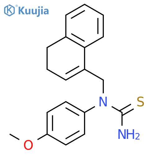 Thiourea, N-[(3,4-dihydro-1-naphthalenyl)methyl]-N-(4-methoxyphenyl)- structure