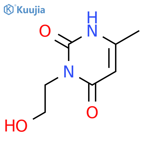 3-(2-Hydroxyethyl)-6-methyluracil structure
