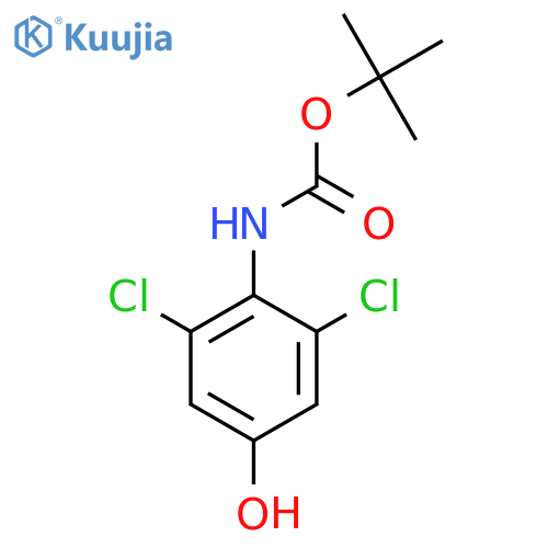 tert-butyl N-(2,6-dichloro-4-hydroxyphenyl)carbamate structure