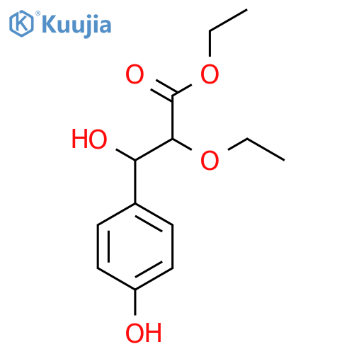 Ethyl 2-ethoxy-3-hydroxy-3-(4-hydroxyphenyl)propanoate structure