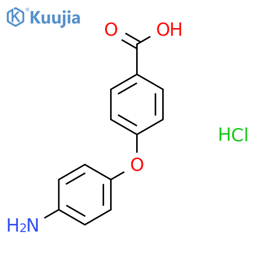 4-(4-Aminophenoxy)benzoic acid hydrochloride structure