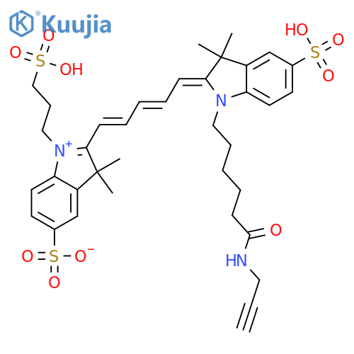 Trisulfo-Cy5-Alkyne structure