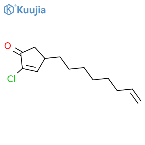 2-Cyclopenten-1-one, 2-chloro-4-(7-octenyl)- structure