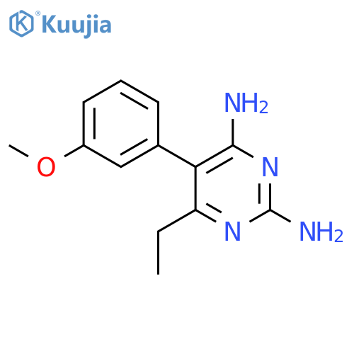 2,4-Pyrimidinediamine, 6-ethyl-5-(3-methoxyphenyl)- structure