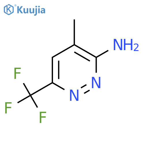 4-methyl-6-(trifluoromethyl)pyridazin-3-amine structure