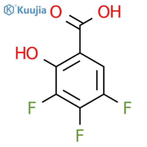 3,4,5-Trifluoro-2-hydroxybenzoic acid structure