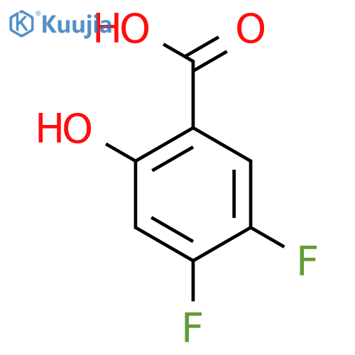 4,5-Difluoro-2-hydroxybenzoic acid structure
