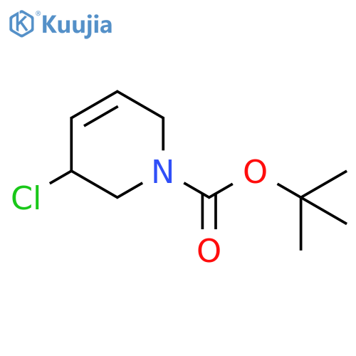 tert-butyl 3-chloro-1,2,3,6-tetrahydropyridine-1-carboxylate structure
