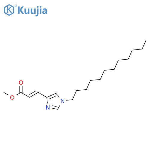 2-Propenoic acid, 3-(1-dodecyl-1H-imidazol-4-yl)-, methyl ester structure
