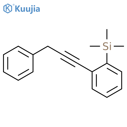 Benzene, 1-(3-phenyl-1-propyn-1-yl)-2-(trimethylsilyl)- structure