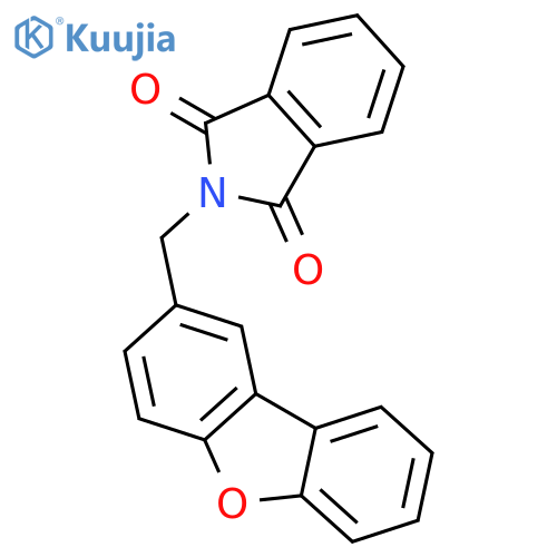 1H-Isoindole-1,3(2H)-dione, 2-(2-dibenzofuranylmethyl)- structure