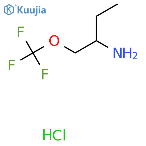 1-(Trifluoromethoxy)butan-2-amine hcl structure