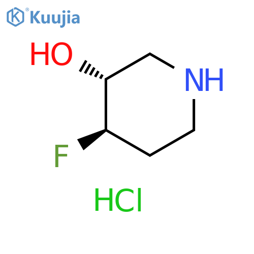 (3R,4R)-4-Fluoro-piperidin-3-ol hydrochloride structure