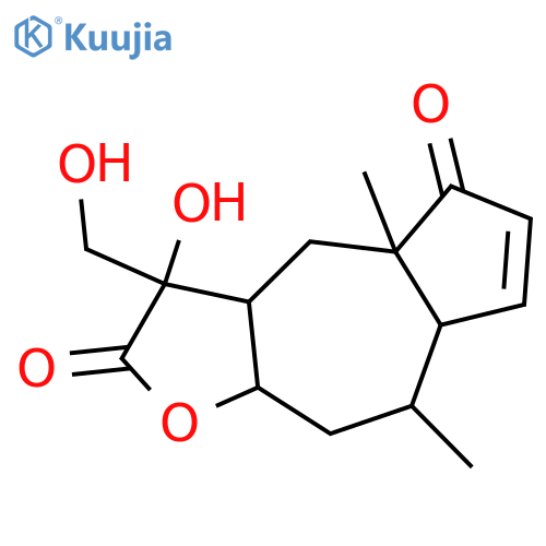 (3aS,4aS,7aR,8R,9aR)-3-hydroxy-3-(hydroxymethyl)-4a,8-dimethyl-3,3a,4,4a,7a,8,9,9a-octahydroazuleno[6,5-b]furan-2,5-dione structure