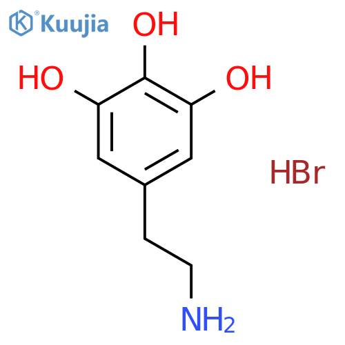 1,2,3-Benzenetriol, 5-(2-aminoethyl)-, hydrobromide structure