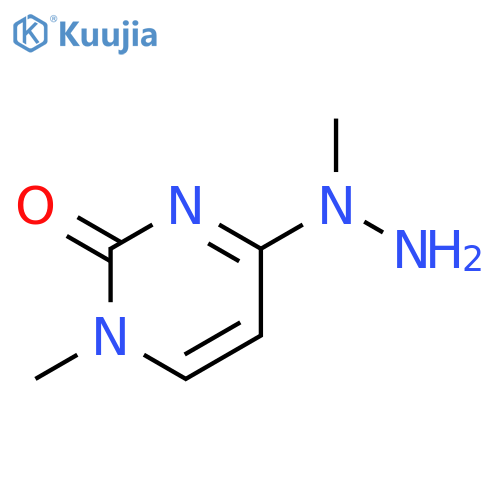 2(1H)-Pyrimidinone, 1-methyl-4-(1-methylhydrazino)- structure