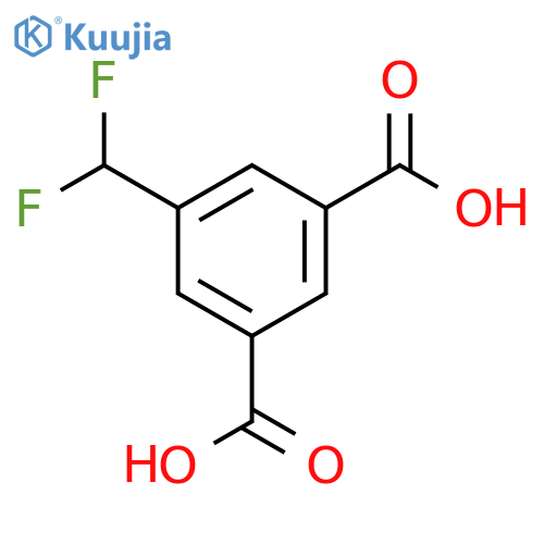 5-(Difluoromethyl)benzene-1,3-dicarboxylic acid structure